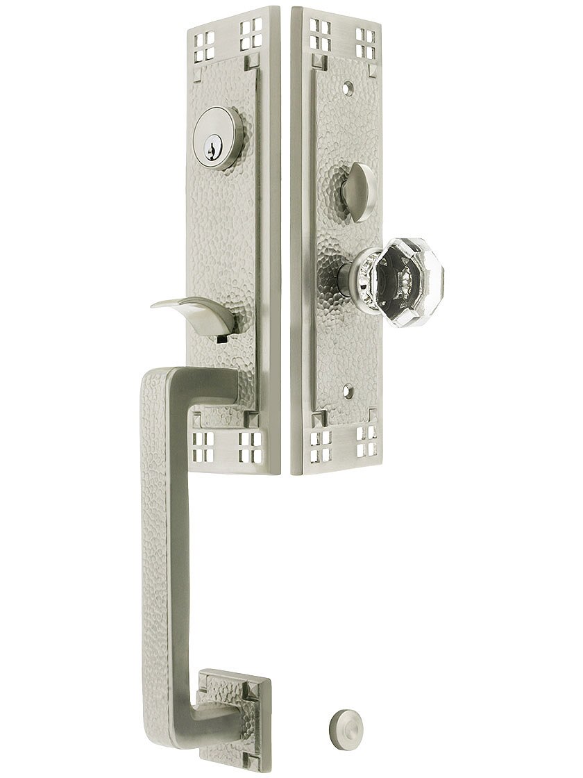Craftsman Style Mortise Handleset With Choice Of Interior Knob Or Lever